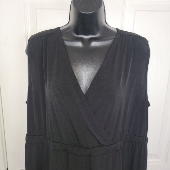 Catherines sleeveless wrap skirt maxi dress size 0x (14-16w) - Picture 4 of 7